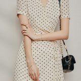 Elegant Polka Dot Dress