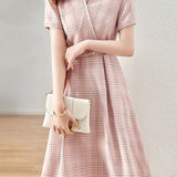 Minimalist Checkered Dress