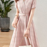 Minimalist Checkered Dress