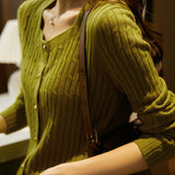 Versatile Solid Knit Cardigan