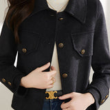 Chanel-style woolen coat