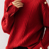 Half turtleneck knitted sweater