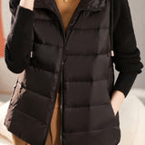 Spliced long-sleeved knitted hooded coats