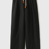 Woven Belt Casual Maxi Pants - 3 Colors Available