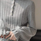 Jellyfish-collar French knitted sweater