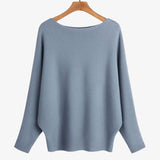 Sabrina Neck Drop Shoulder Knit Top - 11 Colors Available