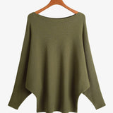 Sabrina Neck Drop Shoulder Knit Top - 11 Colors Available