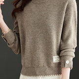 Loose round-neck sweater