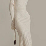 Elegant and simple knitted dress