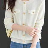 Chanel-style Short Woolen Bottoming Sweater