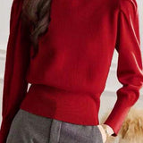 Fashionable doll-collar knitted sweater