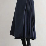 Elegant A-Line Midi Skirt