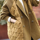 Casual Versatile Color-Block Cotton Jacket