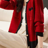 Cropped Chic Knitted Long Sleeve Jacket