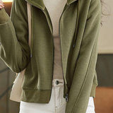 Fleece Lined Casual Zip-Up Hoodie