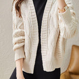 Minimalist Chunky Knit Cardigan