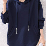 Lace hooded sweatshirt