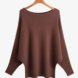 Sabrina Neck Drop Shoulder Knit Top - 11 Colors Available