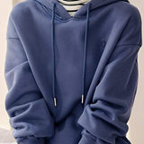 Casual Hooded Striped Contrast Hoodie