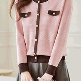 Color-blocked Chanel-style Knit Sweater