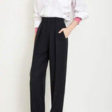 Loose Casual Straight-Leg Trousers