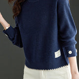 Loose round-neck sweater