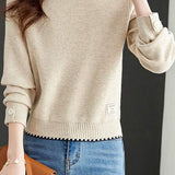 Loose round-neck sweater