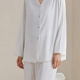 Lace ice silk pajamas set