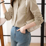 All-match Korean-style long-sleeved shirt