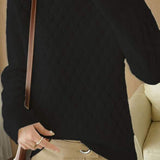 Turtle Neck Casual Aran Knit Sweater - 3 Colors Available