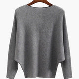 Sabrina Neck Drop Shoulder Knit Top - 11 Colors Available