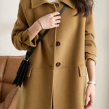 Mid-Length Wool Coat