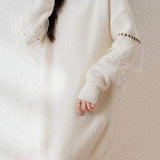 Gentle faux mohair dress