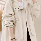 Short padded trench coat