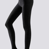 High Waist Belly Vertical Striped Leggings