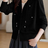 Elegant wool knitted cardigan