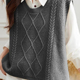 Loose Sleeveless Sweater Vest