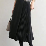 Elegant A-Line Midi Skirt