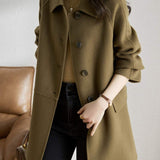 Mid-Length Wool Coat