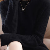 All-matching round-neck knitted top