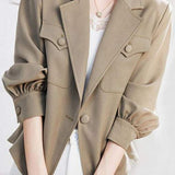 Versatile Solid Color Blazer