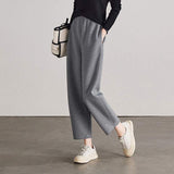 Casual Cropped Sports Scythe Pants