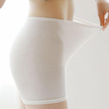 Ice silk seamless white leggings