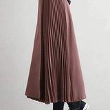 Elegant A-Line Midi Skirt