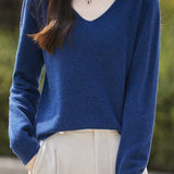 Solid-color versatile knitted shirt