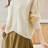 Round-neck Hollow Knitted Top