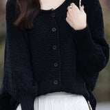 All-match batwing-sleeved cardigan