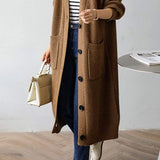 Casual Heavyweight Long Knit Jacket