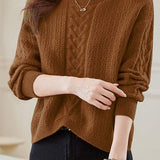 Round-neck Hollow Knitted Top