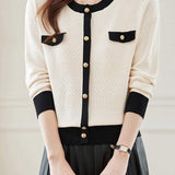 Color-blocked Chanel-style Knit Sweater